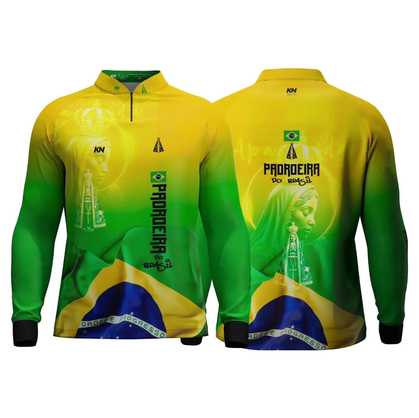 Kit 3 Camisas Manga Longa | Camisa Padroeira do Brasil | Compre 1 Leve 3
